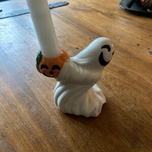 Vintage Halloween Ghost Candle Holder